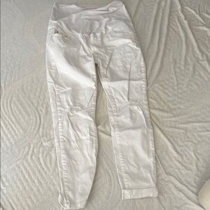 White Casual Pants